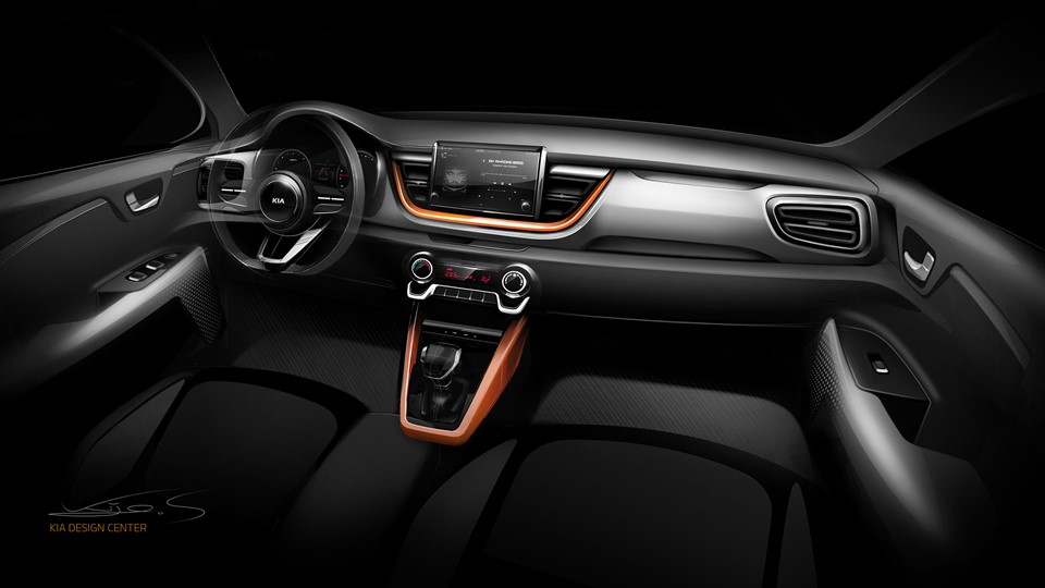 Kia Stonic Interior sketch