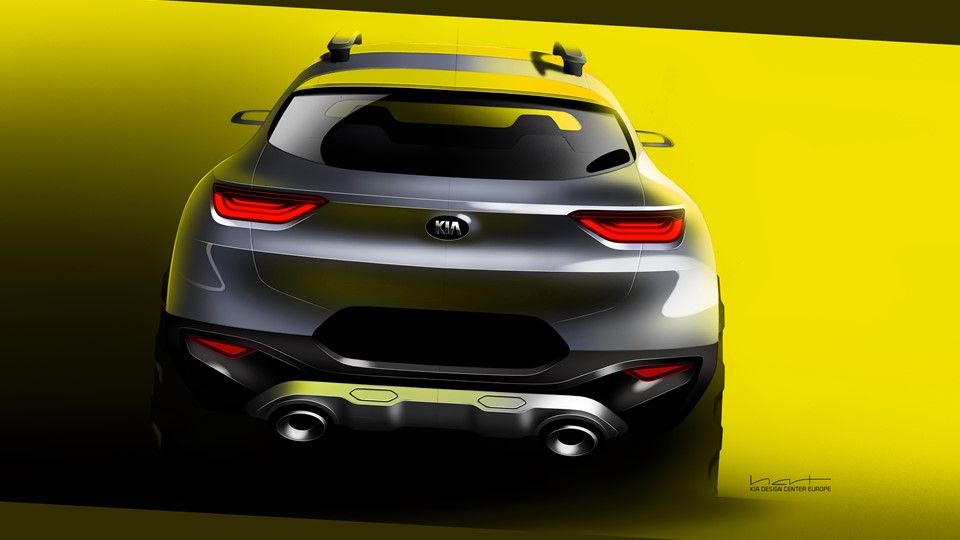 Kia Stonic Press Render Sketch