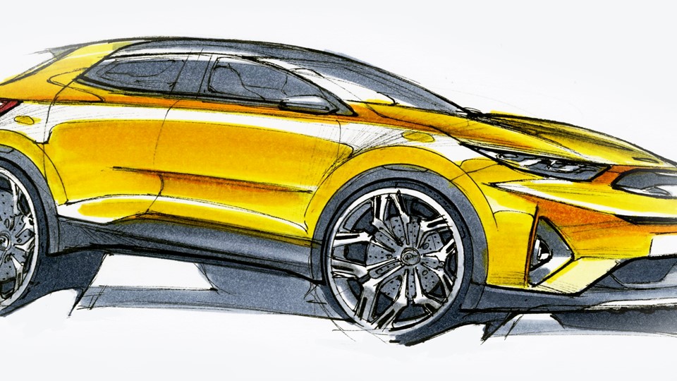 Kia Stonic Artistic Design Sketch
