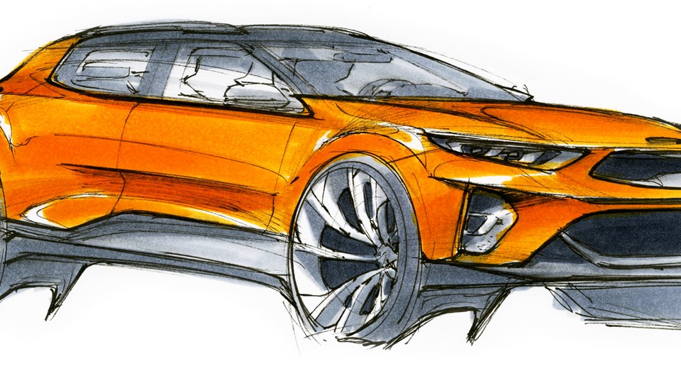 Kia Stonic Artistic Design Sketch