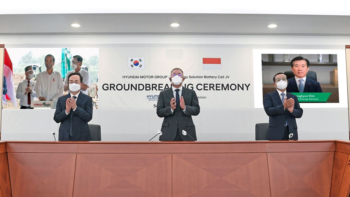 Hyundai Motor Group and LG Energy Solution Begin Construction of EV Battery Cell Plant in Indonesia