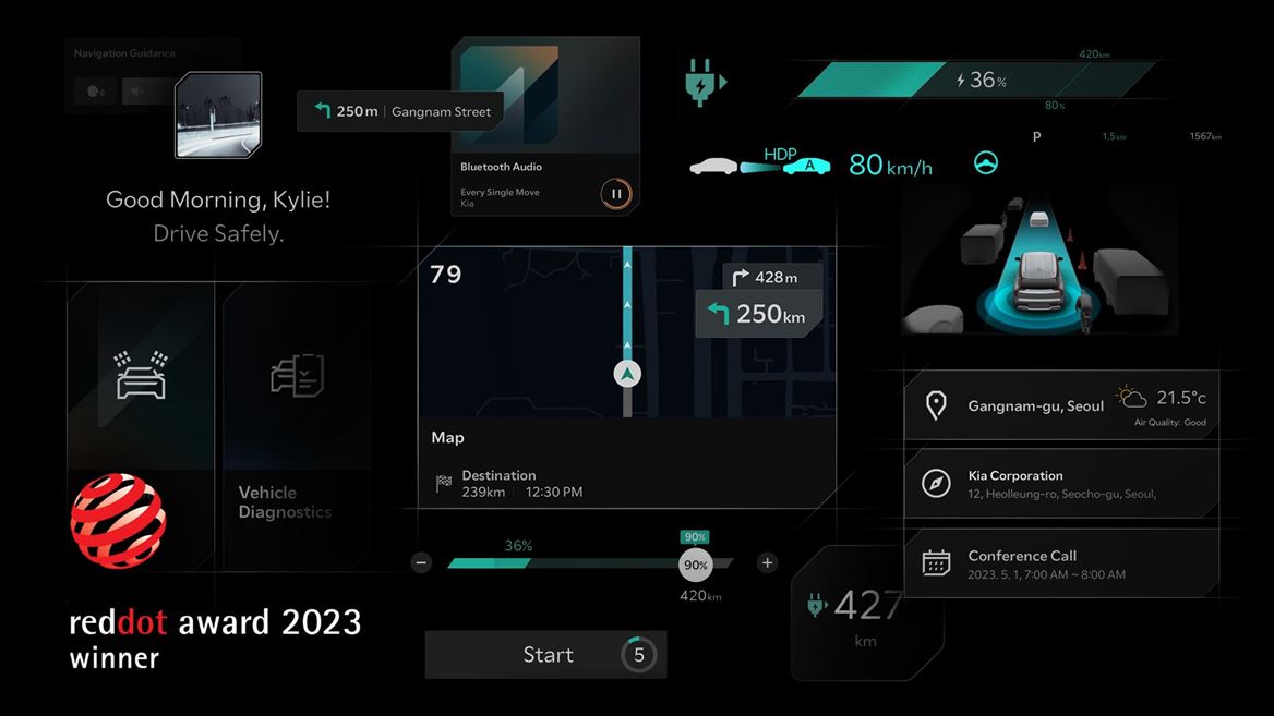 Kia Red Dot Win Ki ccNC infotainment system