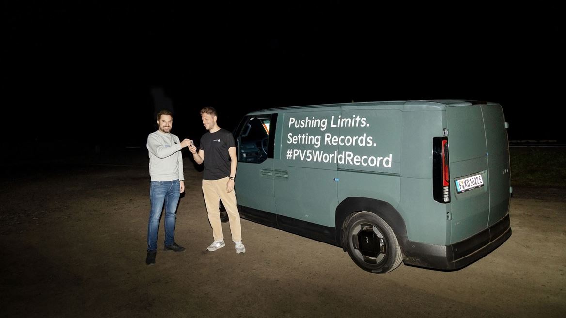 Kia PV5 Cargo sets a GUINNESS WORLD RECORDS title