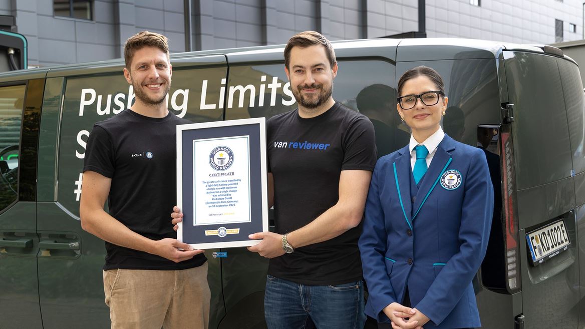 Kia PV5 Cargo sets a GUINNESS WORLD RECORDS title
