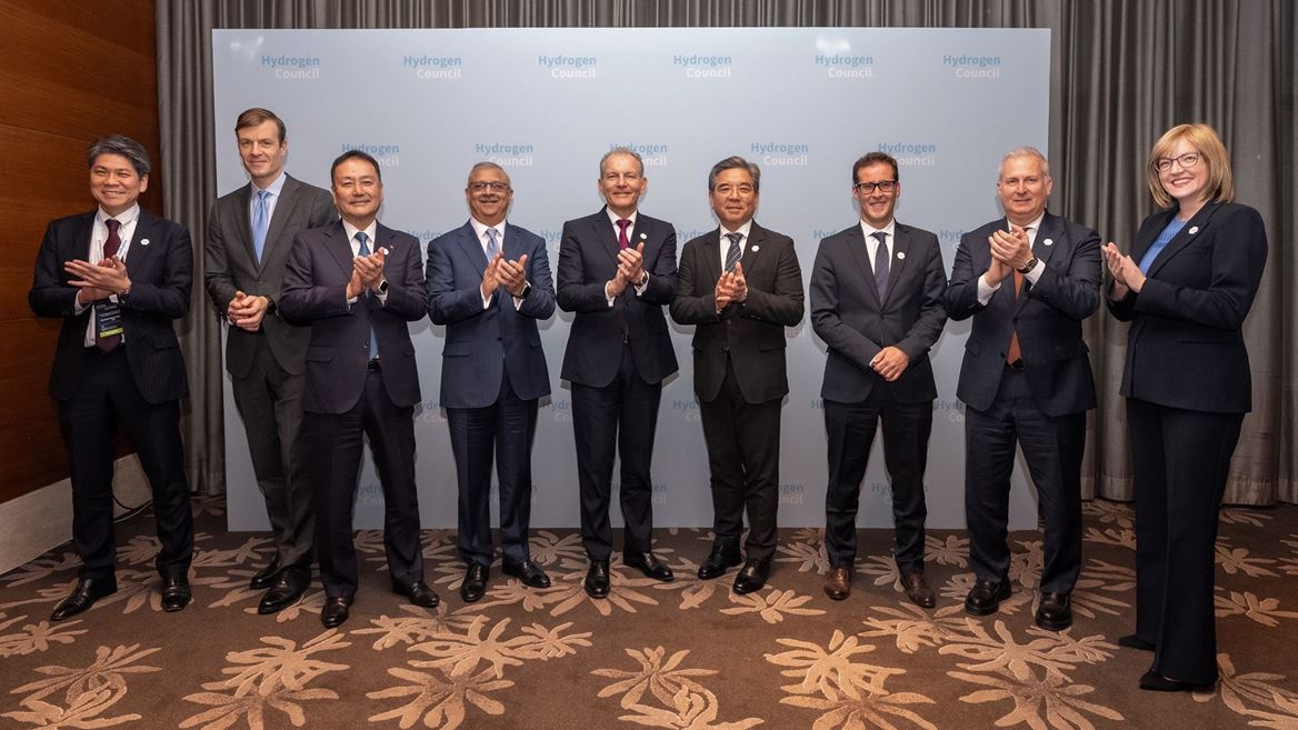 from left to right Ryo Chishiro Senior Manager at Kawasaki Heavy Industries Tim Heisterkamp Chief of Staff Head