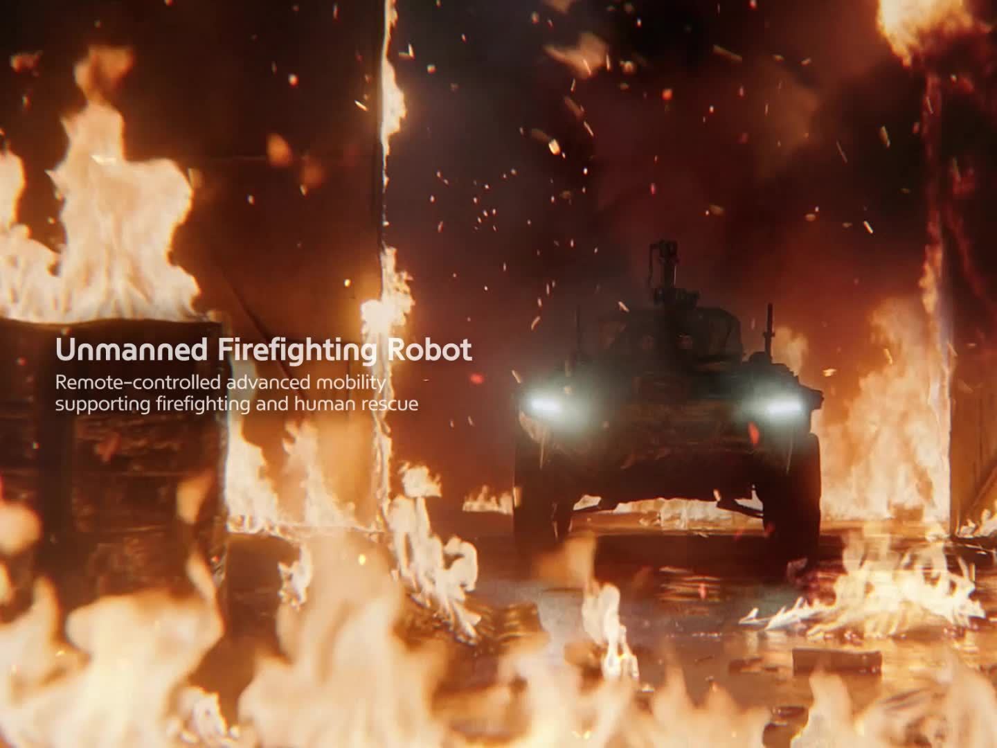 hyundai-motor-group-unmanned-firefighting-robot---a-safer-way-home