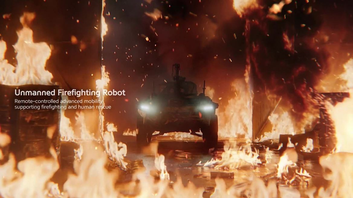 hyundai-motor-group-unmanned-firefighting-robot---a-safer-way-home