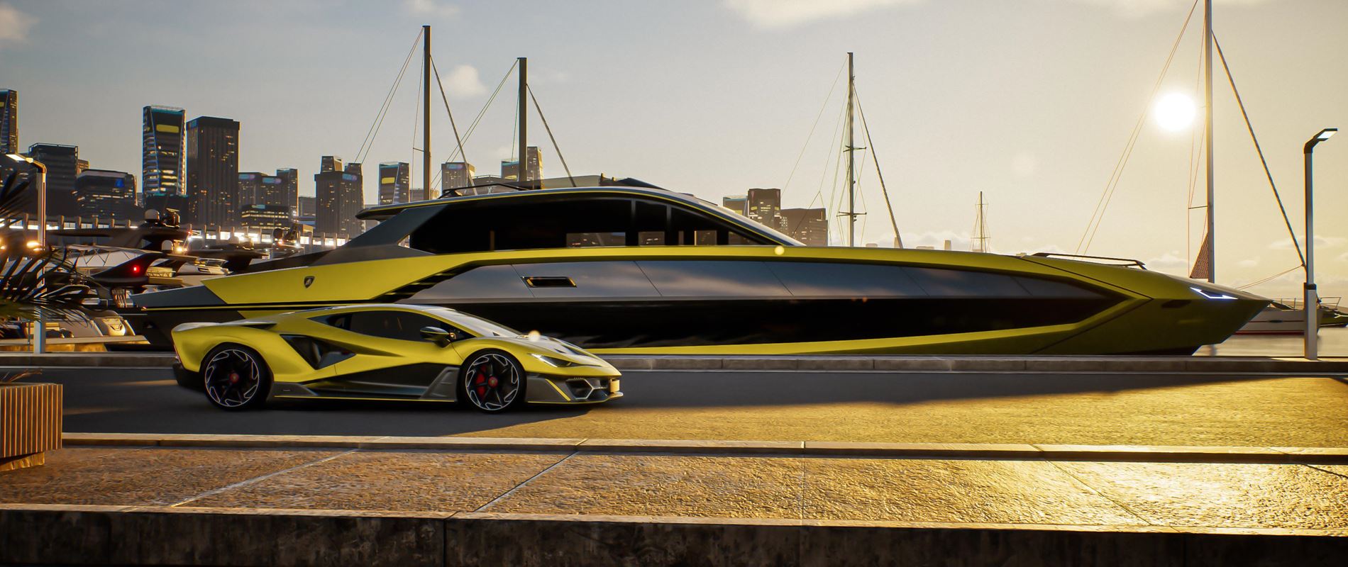 Automobili Lamborghini and The Italian Sea Group present the new Tecnomar for Lamborghini 101FT motoryacht