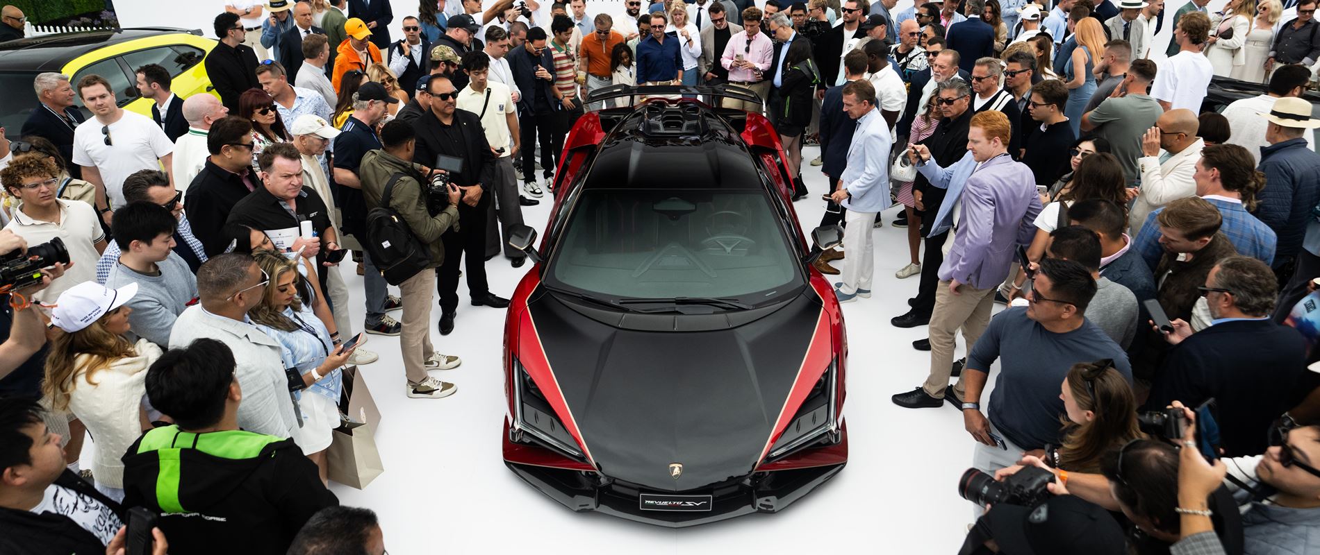 Automobili Lamborghini Holds World Debut of Revuelto SV at The Quail A Motorsports Gathering