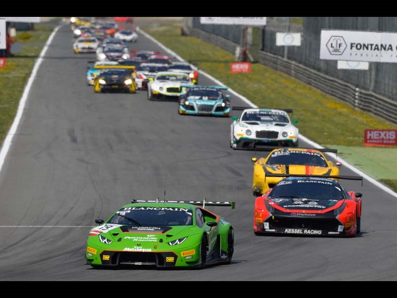 The Lamborghini Hurac n GT3 wins at its debut Monza opener for