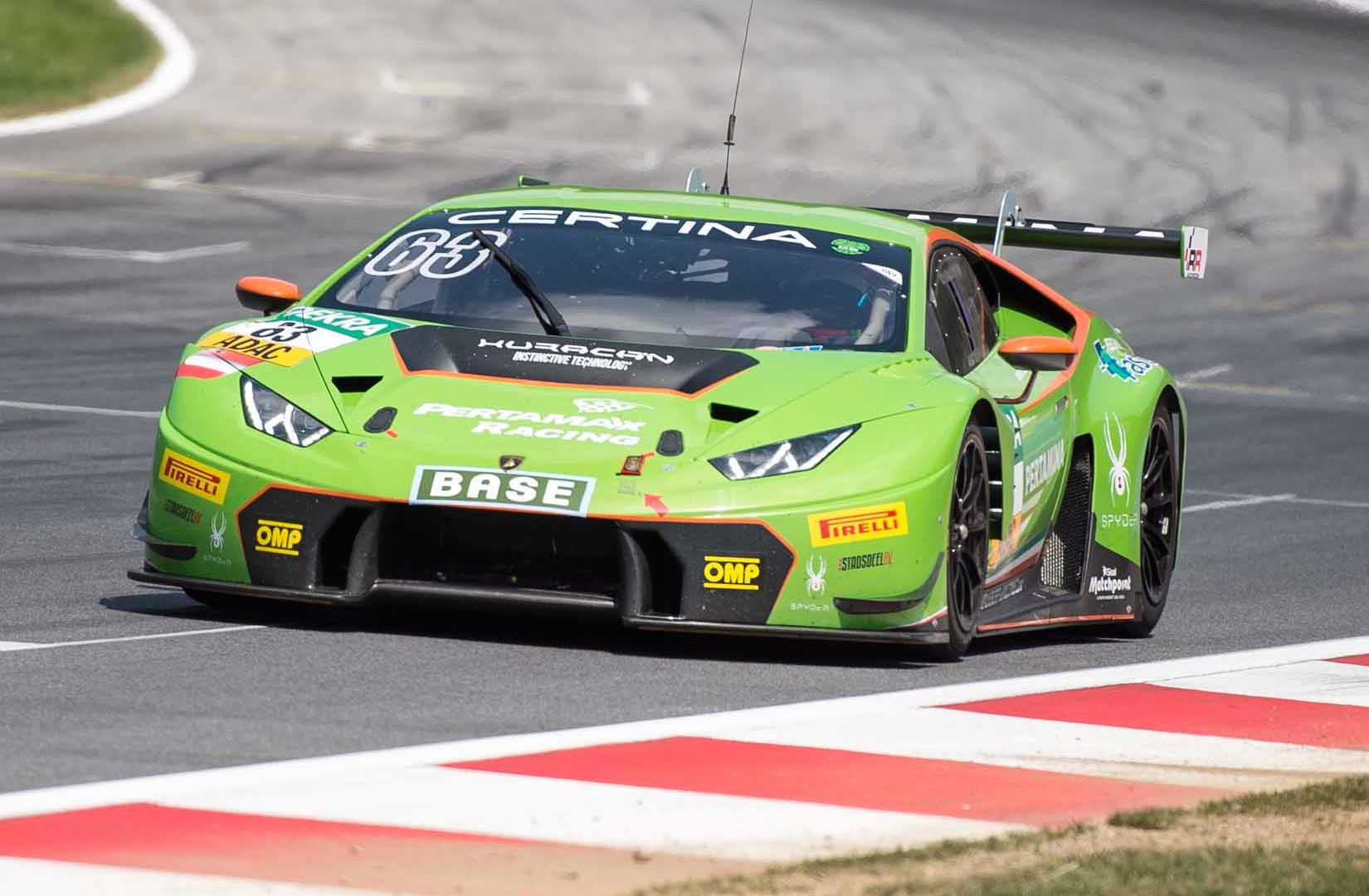 The GRT Grasser Racing Lamborghini Huracán GT3 wins at its debut in the ...