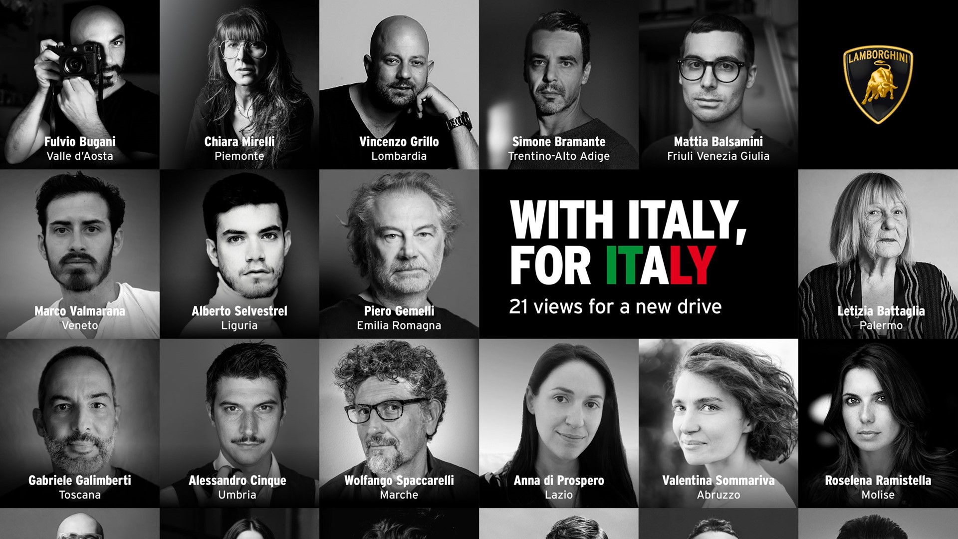 Automobili Lamborghini launches project: “With Italy, For Italy” 20 Italian photographers for 20 regions, plus a cameo by Letizia Battaglia for Palermo, in support of Italy - Image 1