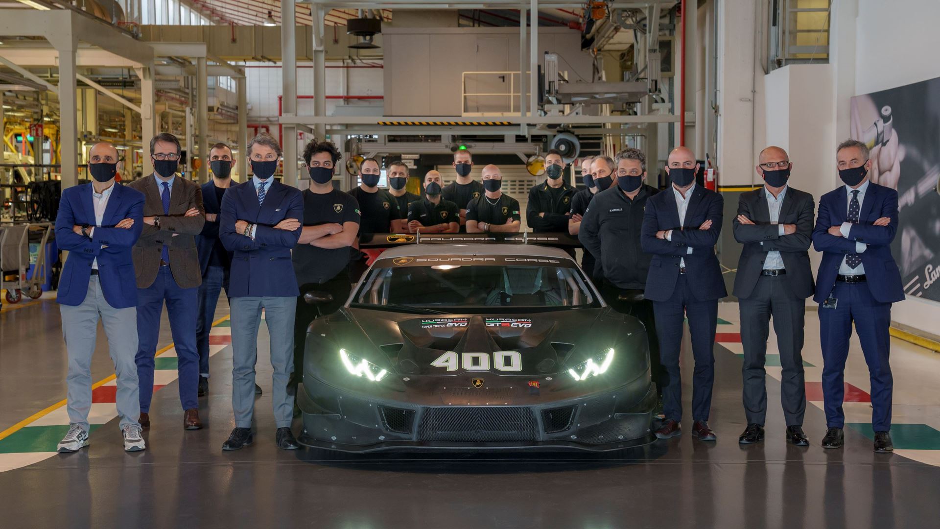 Lamborghini Huracán Squadra Corse - n. 400 - Production line