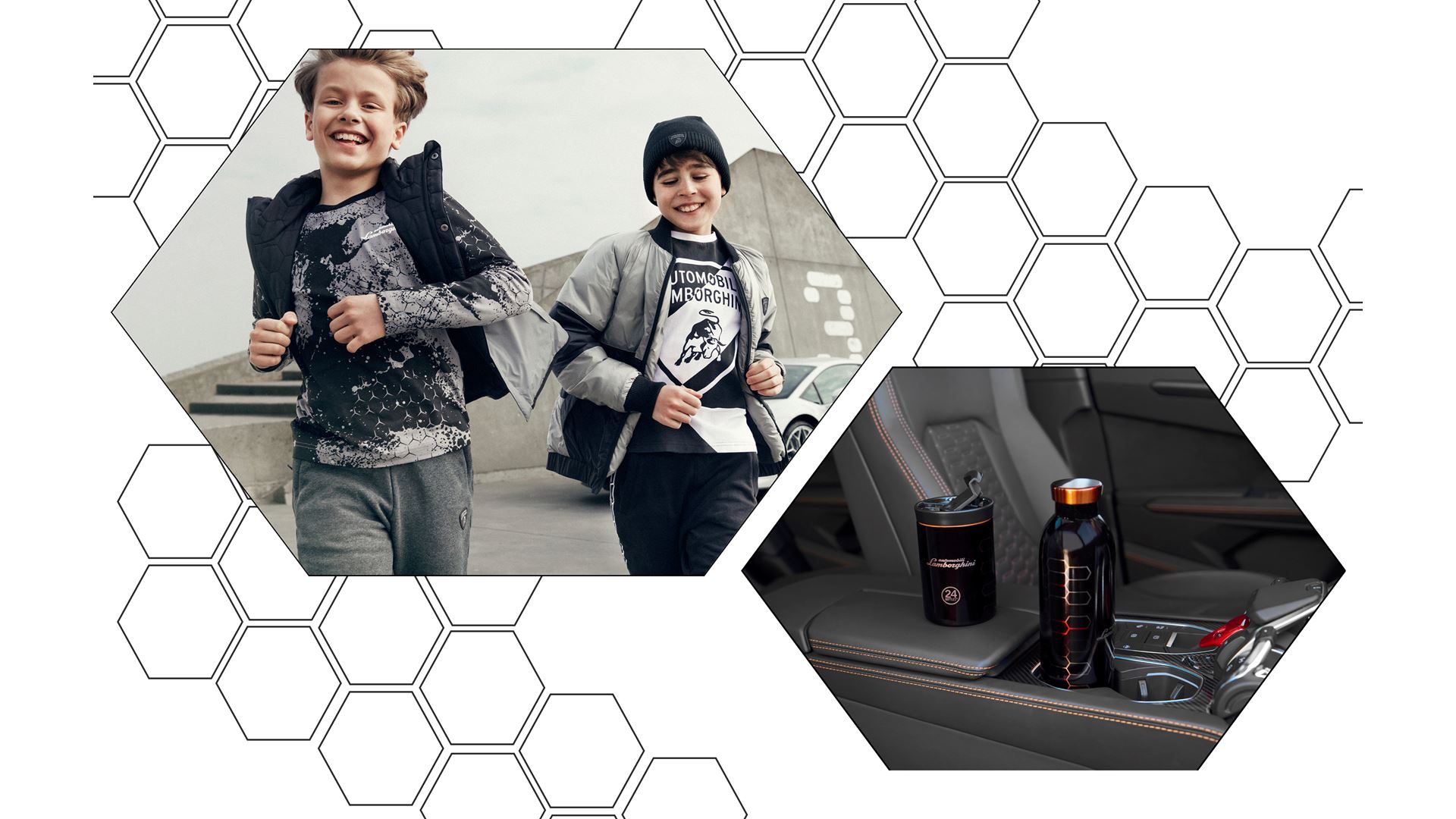 Automobili Lamborghini at Pitti Immagine Uomo e Bambino - The Kidswear Fall-Winter 2022-23 collection and the new Special Edition with 24Bottles on display - Image 1