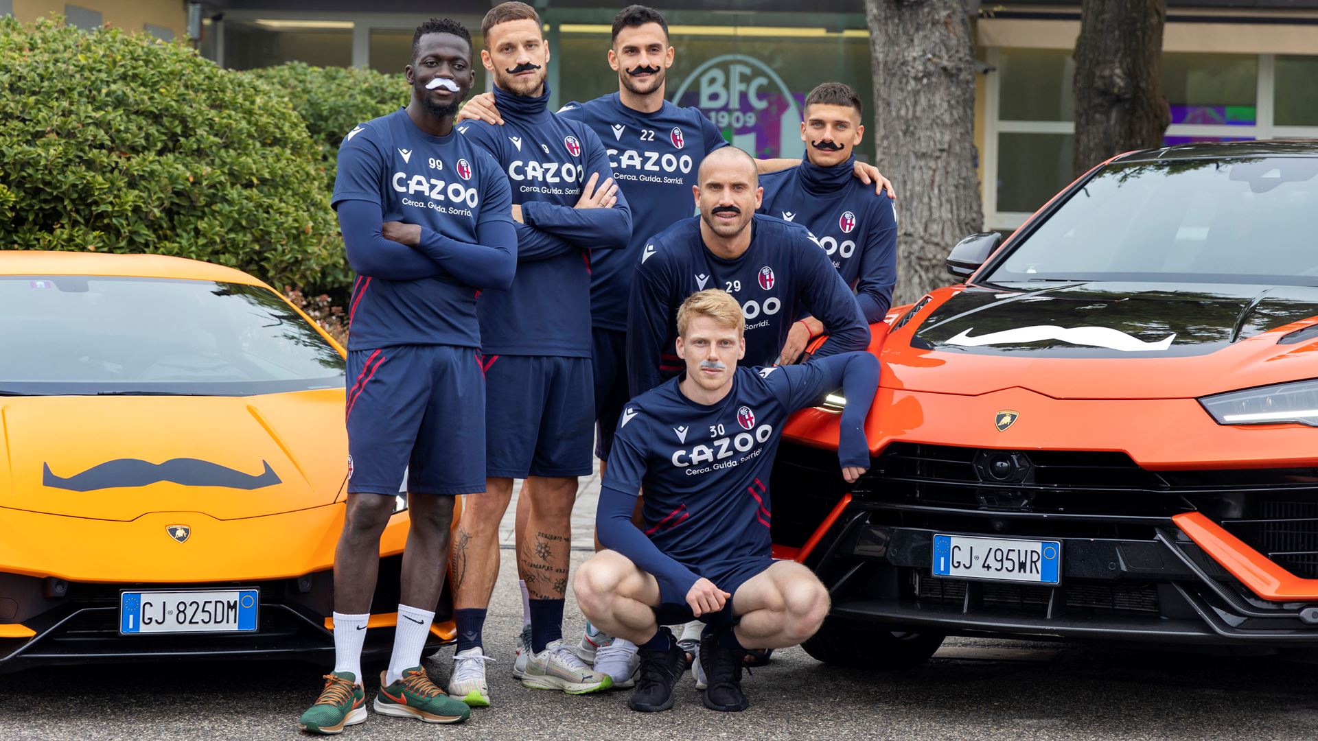 Bologna FC 1909 and Lamborghini for Movember