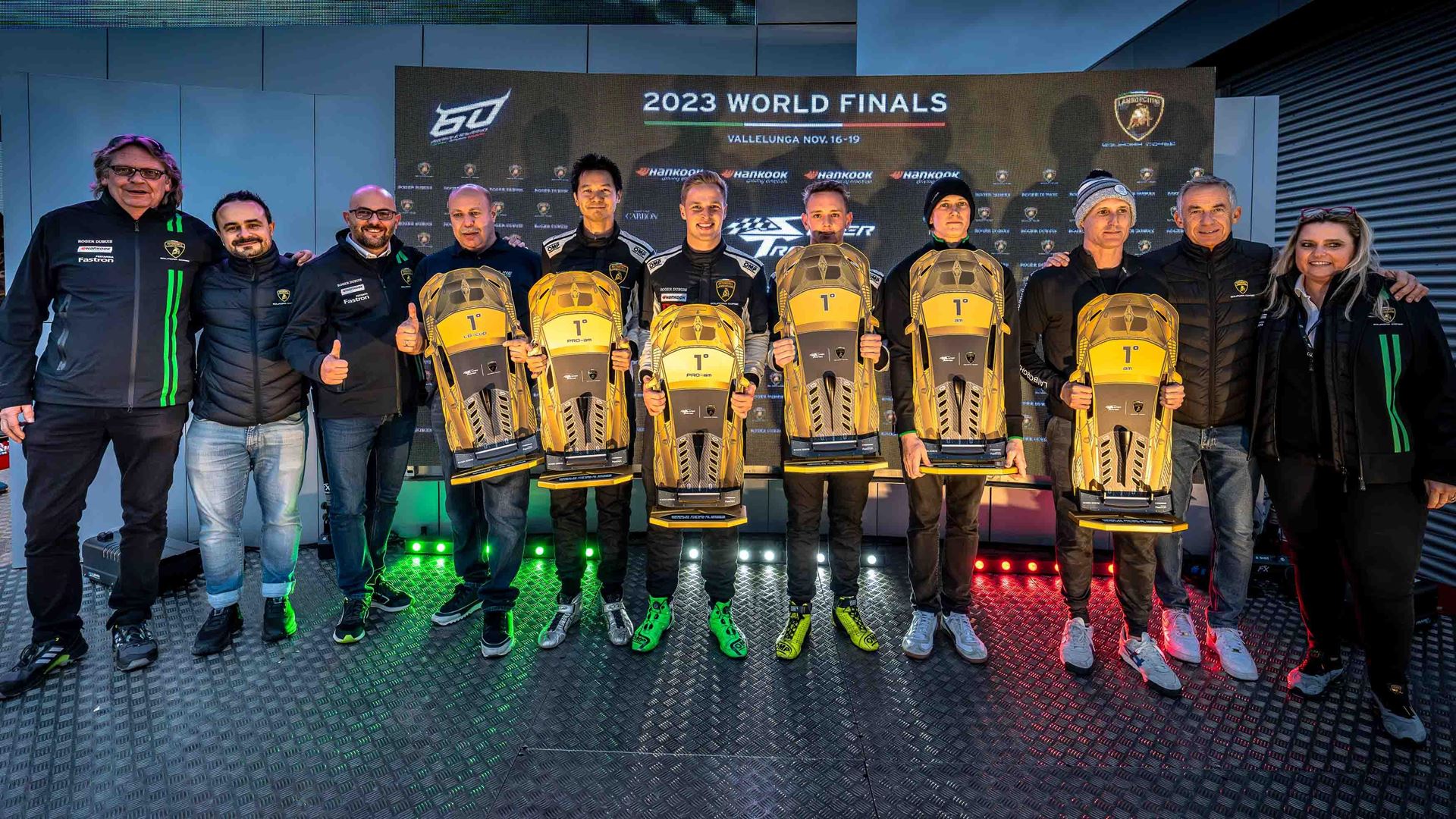 Lamborghini World Finals final podium