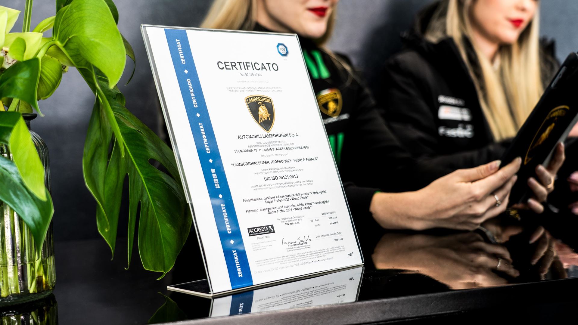 Lamborghini World Finals 2023 awarded ISO 20121 certification