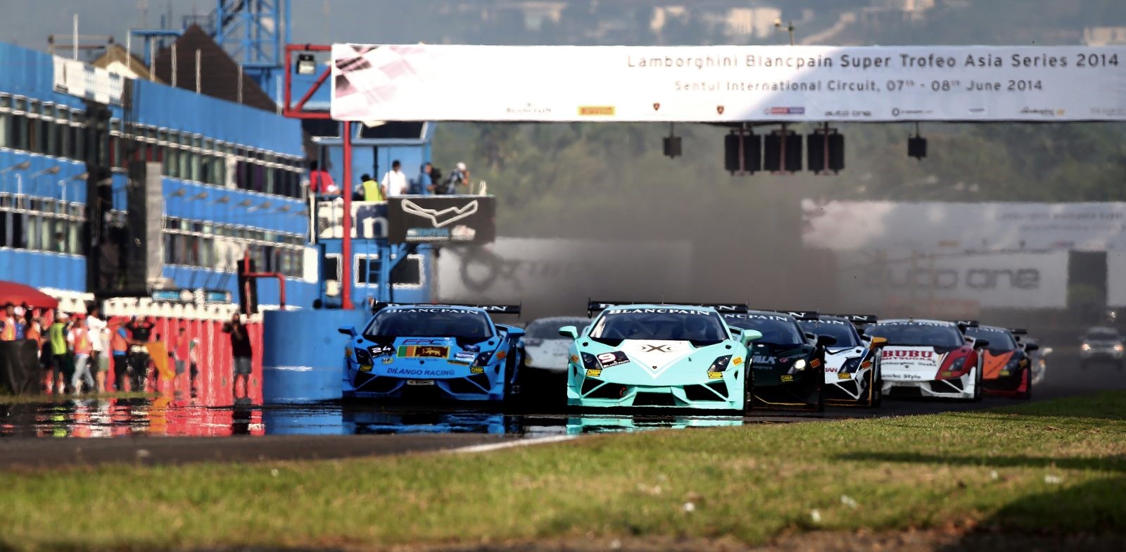 2014 Lamborghini Blancpain Super Trofeo Asia Series Sentul Stop