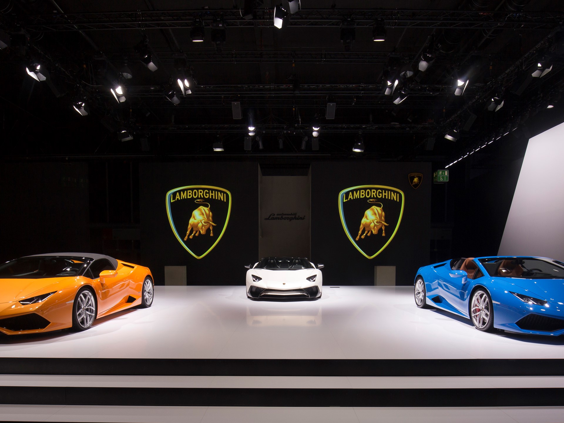 Lamborghini stand at the 2015 Frankfurt Motor Show