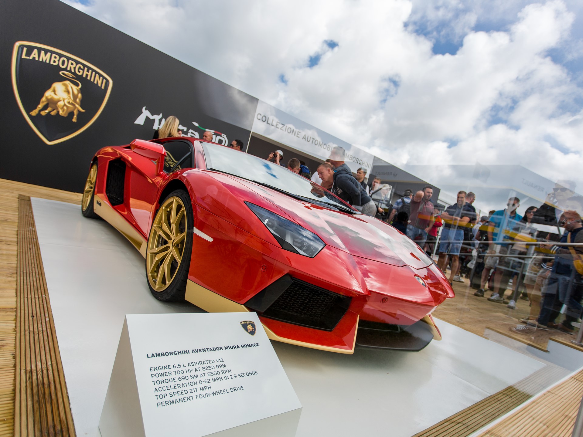 Aventador Miura Homage on display at Goodwood HR-4