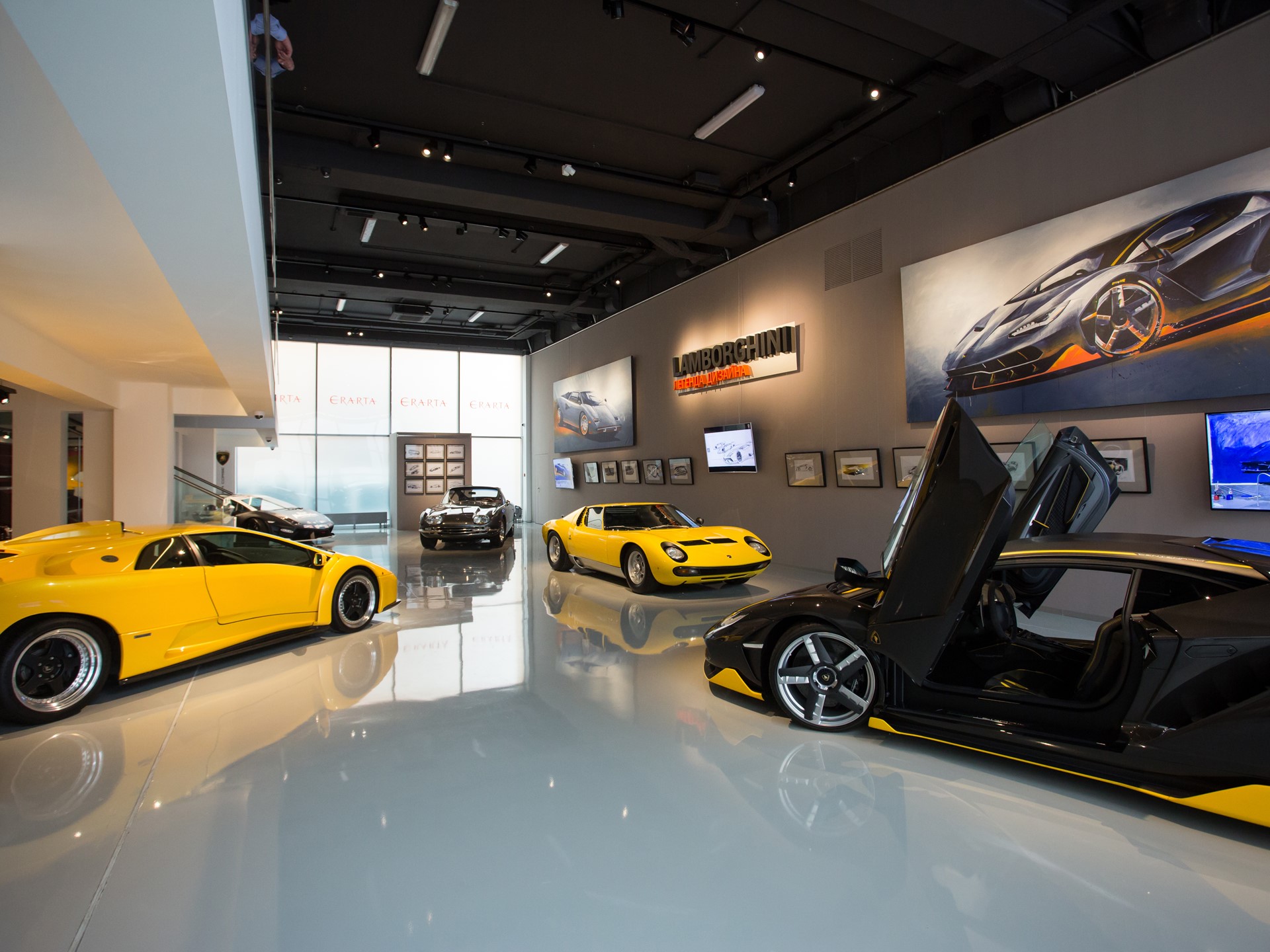 Lamborghini exhibition at Erarta Museum