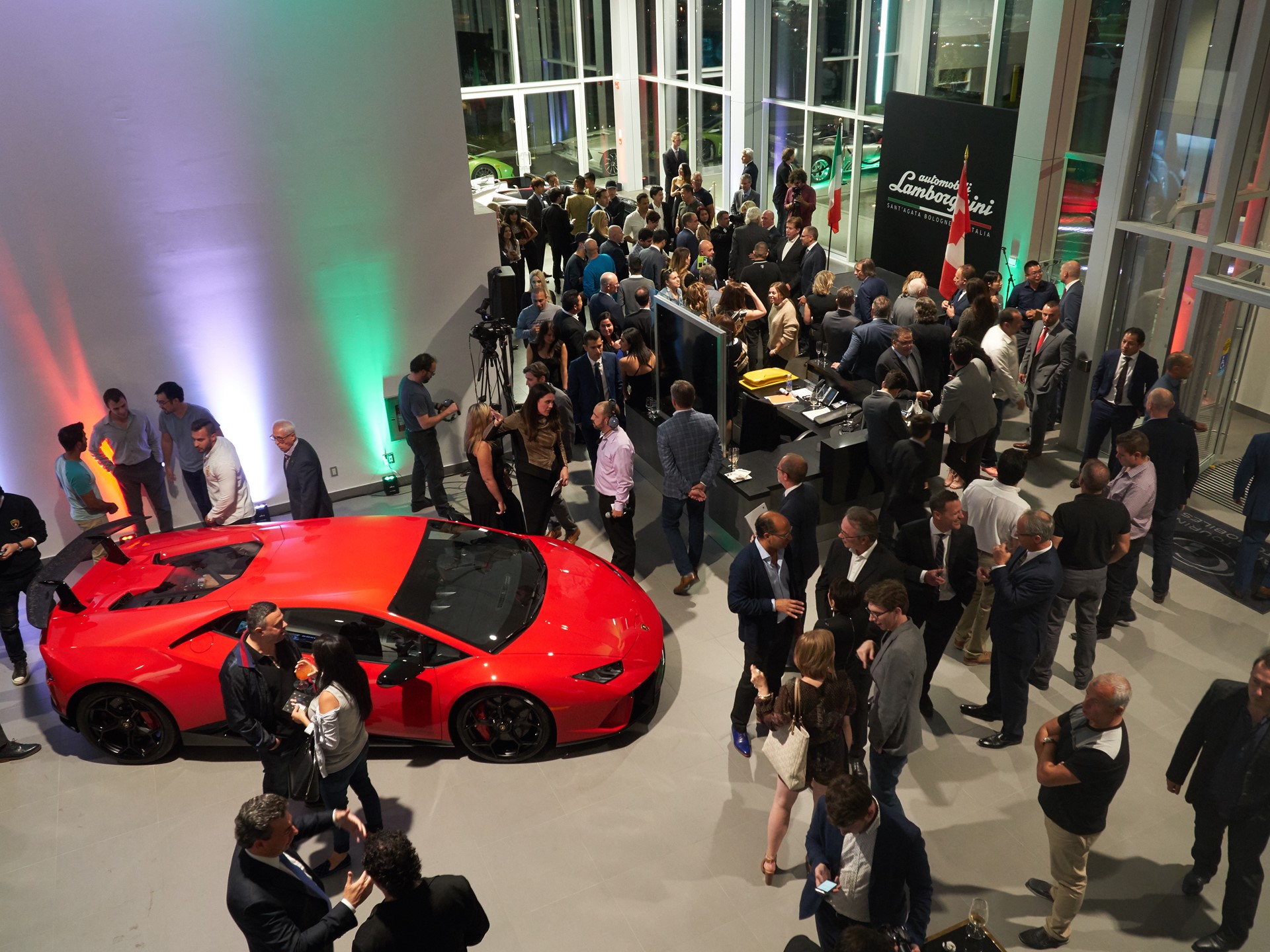 Lamborghini Uptown Toronto Grand Opening Interior