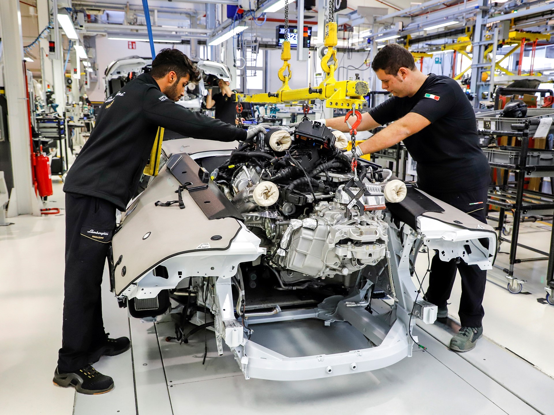 Lamborghini RWD for Pope Francis in production line 10