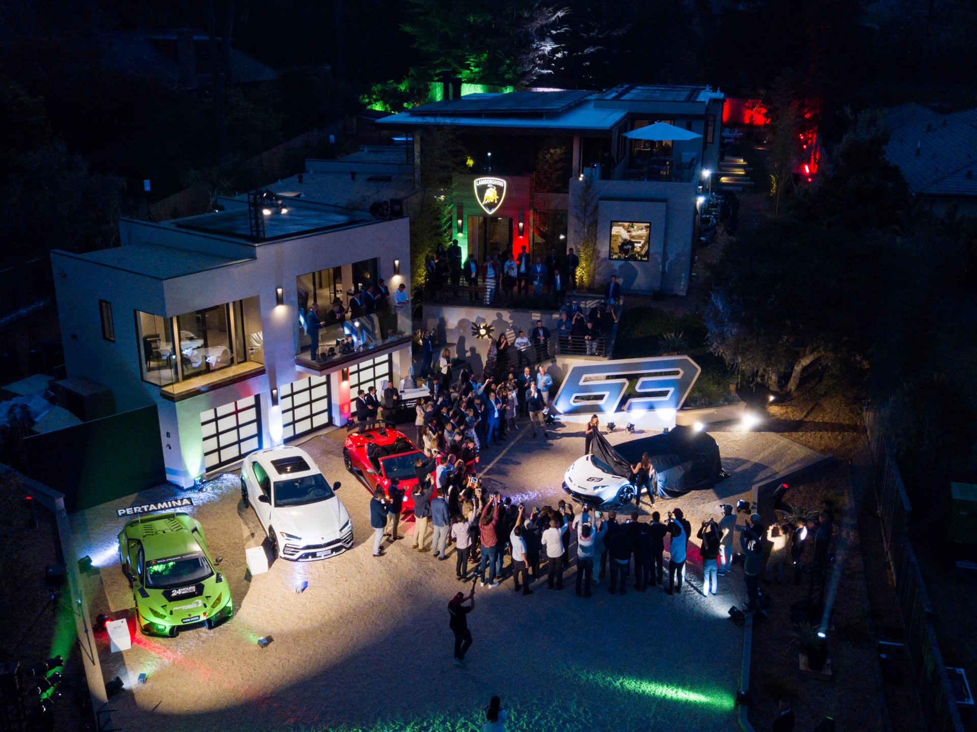 Aventador SVJ 63 unveiling at Lamborghini Lounge Monterey