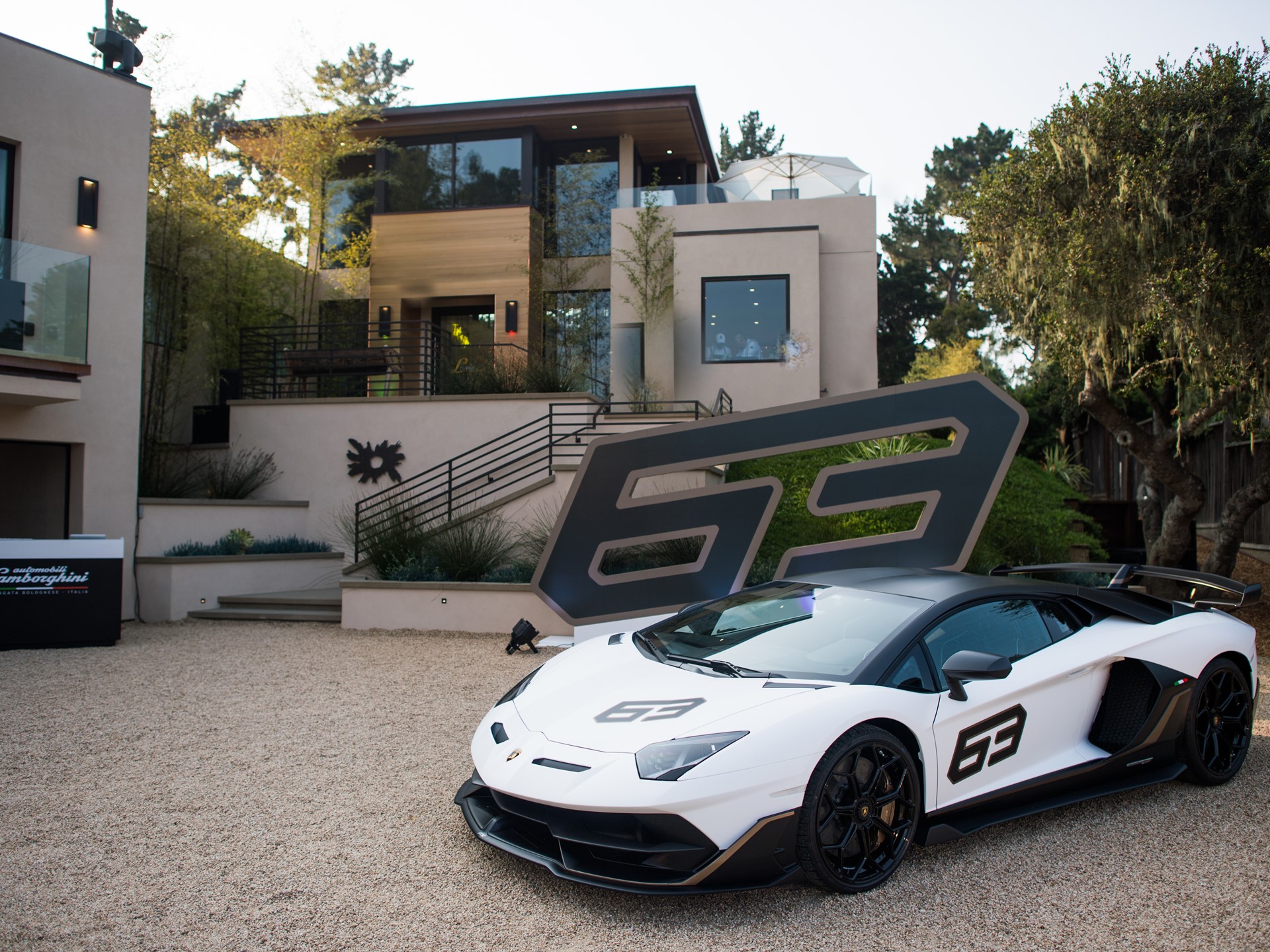 Aventador SVJ 63 at Lamborghini Lounge Monterey