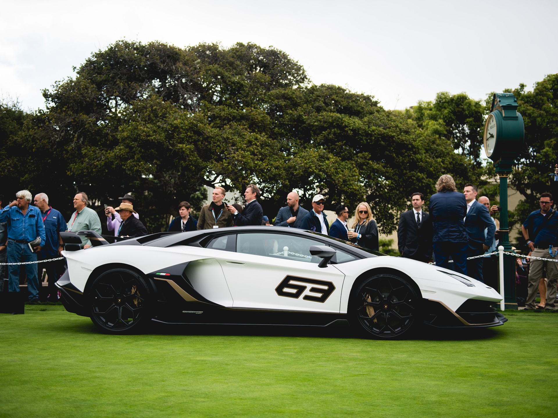 Aventador SVJ 63 presentation at Pebble Beach