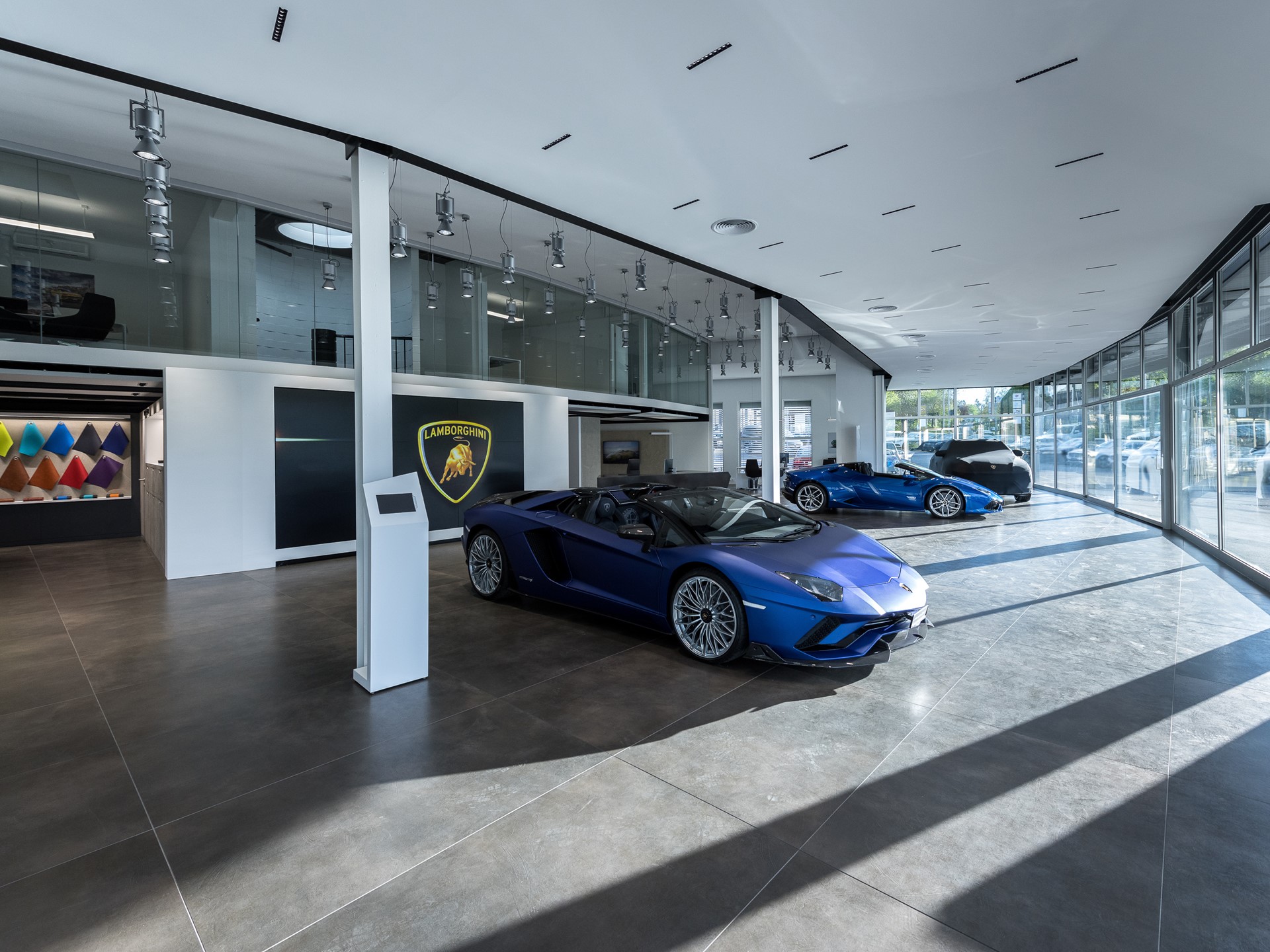 Lamborghini Zürich Grand Opening - The dealership inside