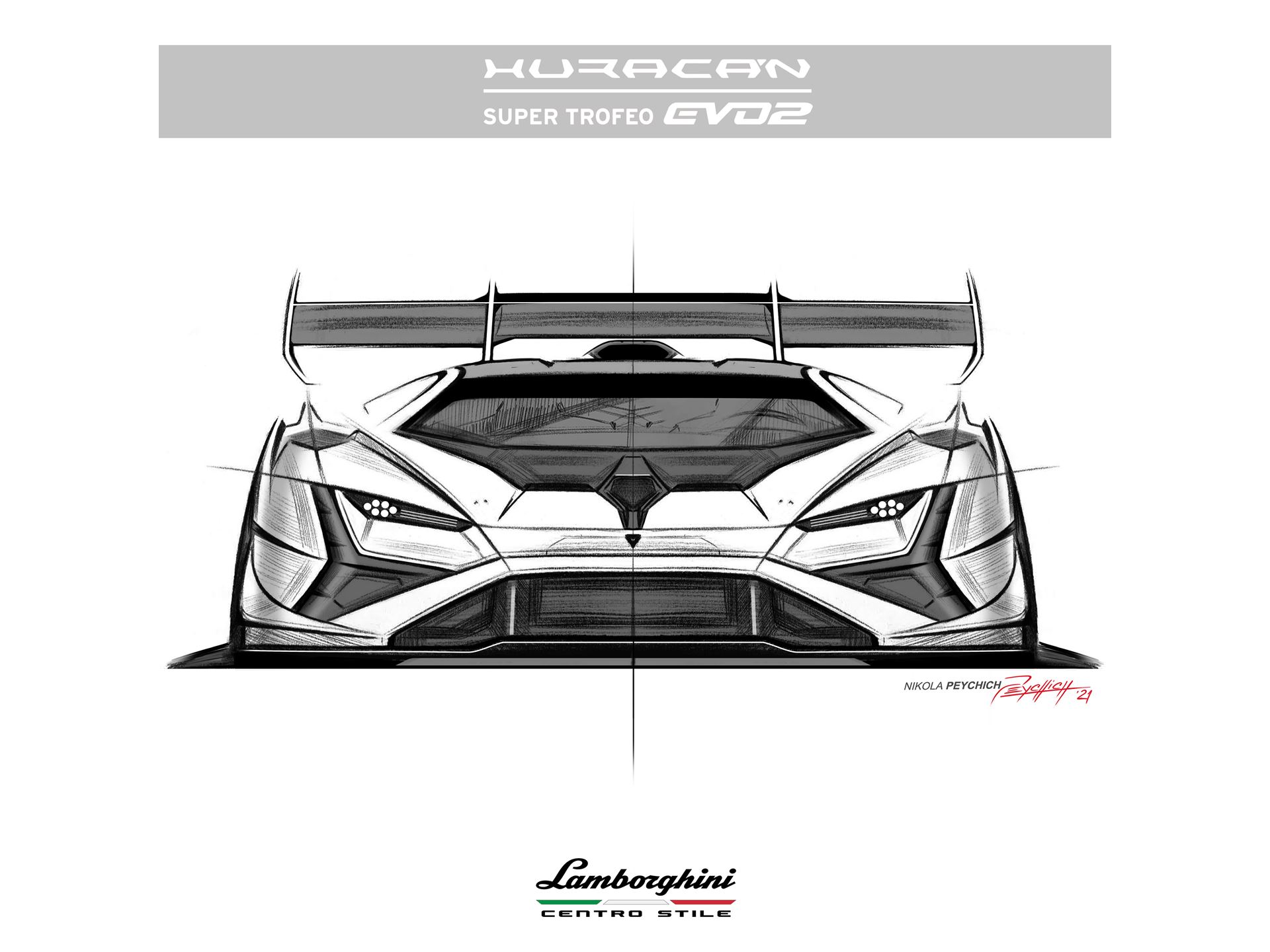 Lamborghini Huracán Super Trofeo EVO2 - Centro Stile - Sketches