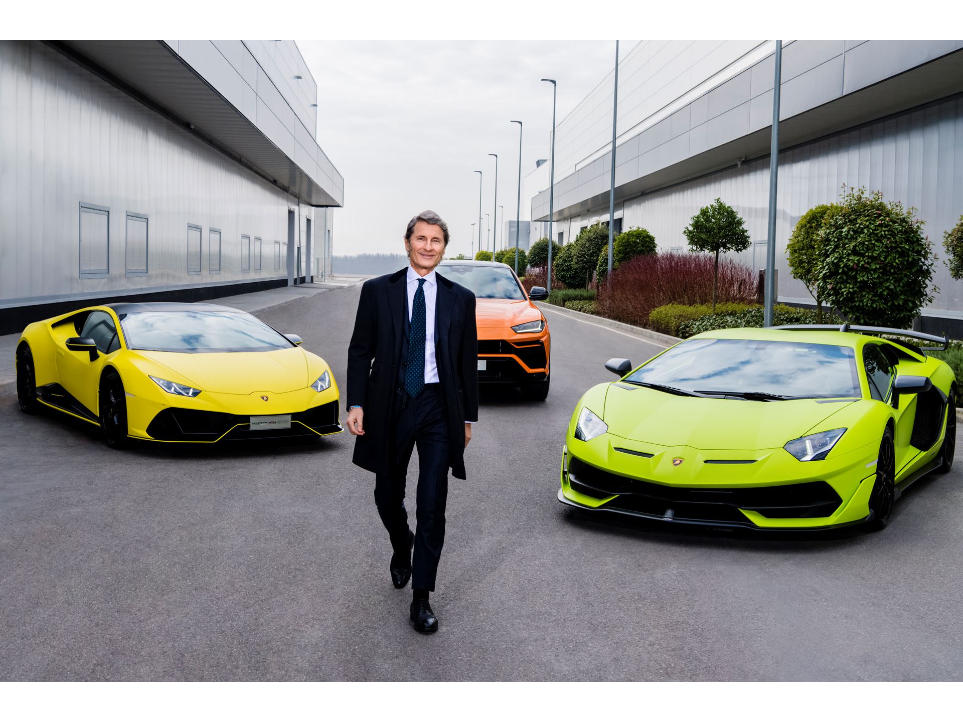 Stephan Winkelmann with cars