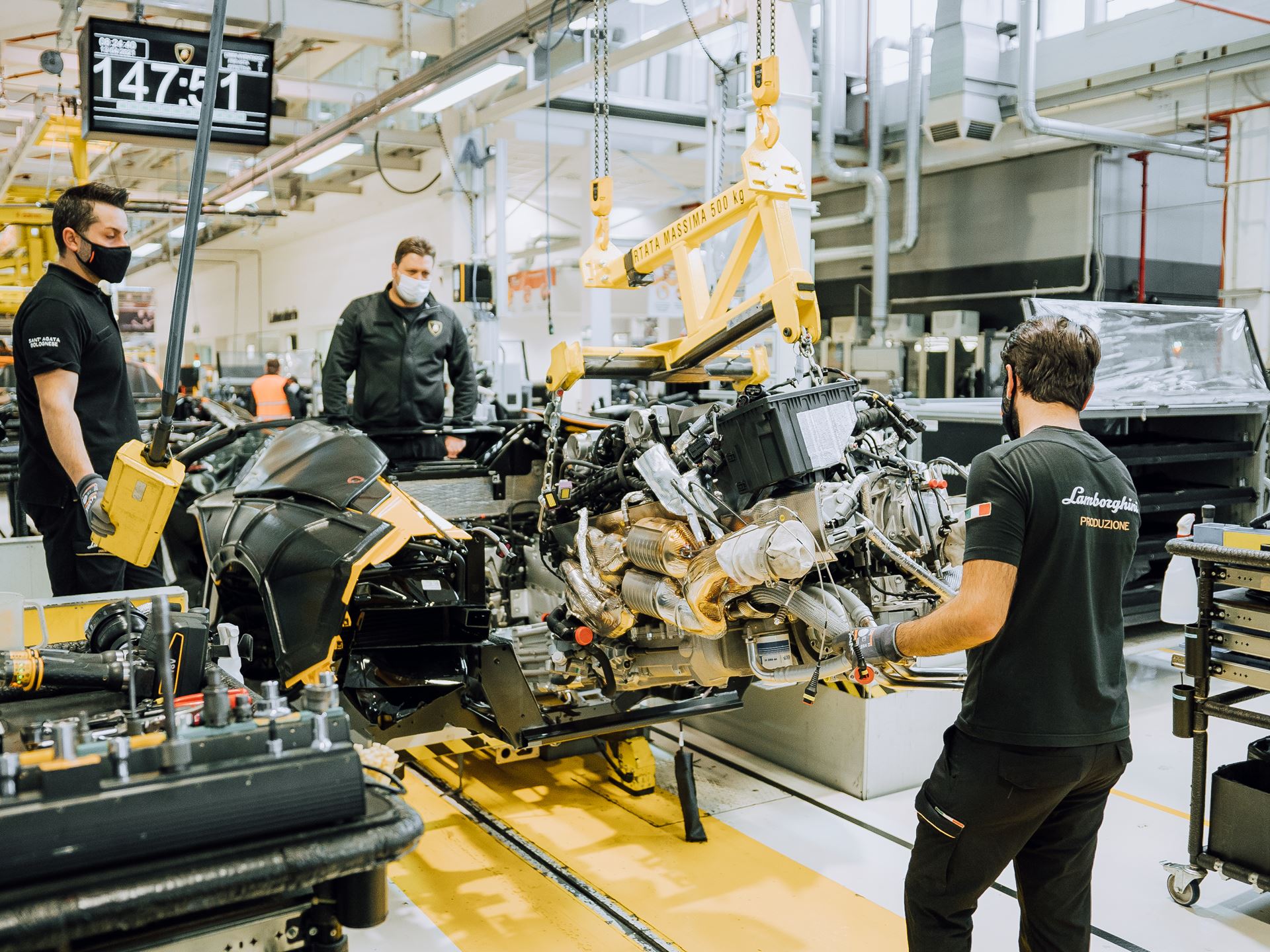 Automobili Lamborghini Assembly Line Aventador