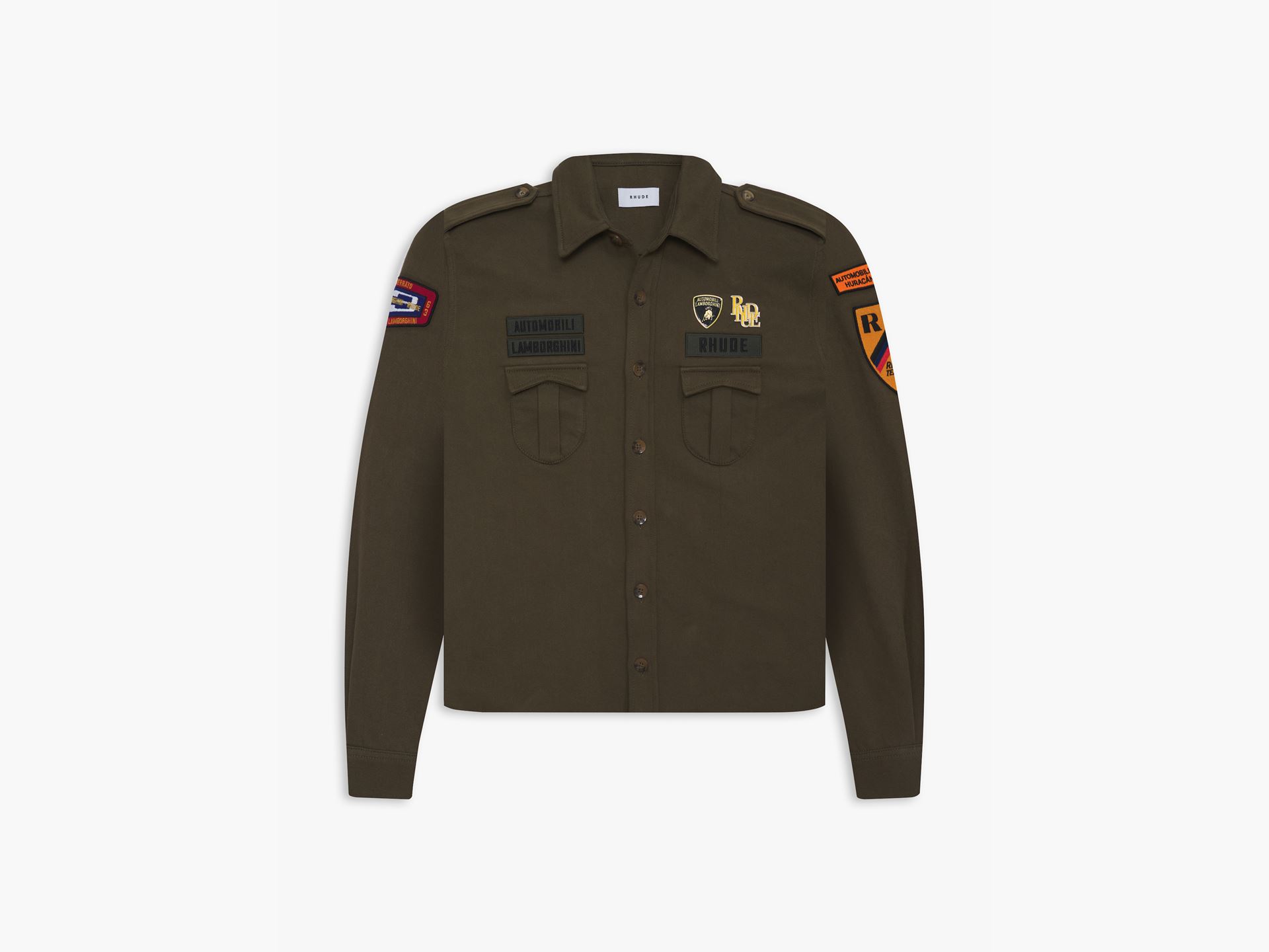 Rhude x Lamborghini Military Shirt - Front