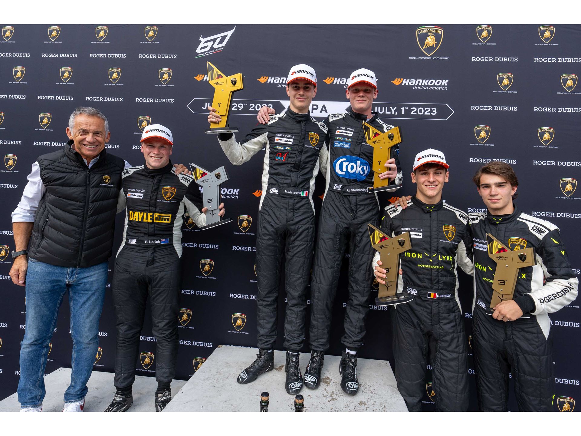 Lamborghini Super Trofeo Europe Race 1 Podium