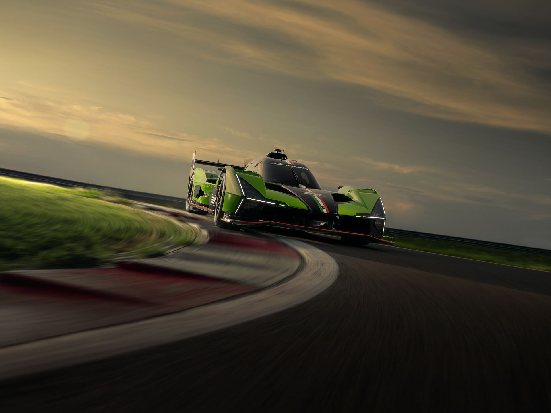lamborghini lmdh track sunset 3
