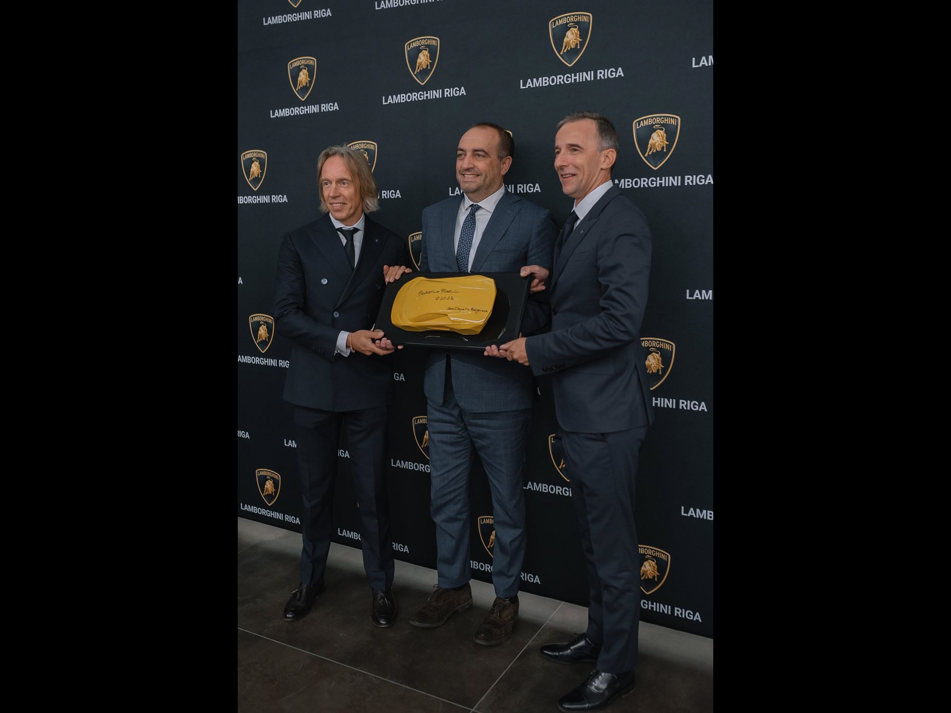 Valdis Spreczis General Manager Luxury Sports Cars SE Federico Foschini Chief Marketing Sales Officer Lamborghini