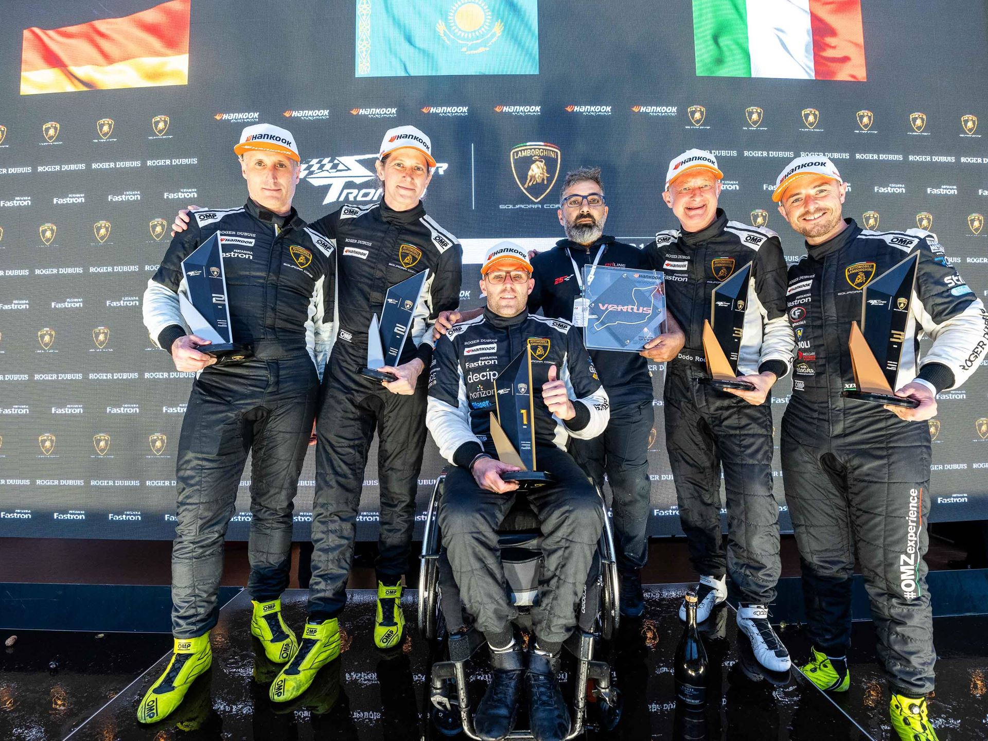 Lamborghini Super Trofeo Europe Am podium race one Nigel Bailly ART Line