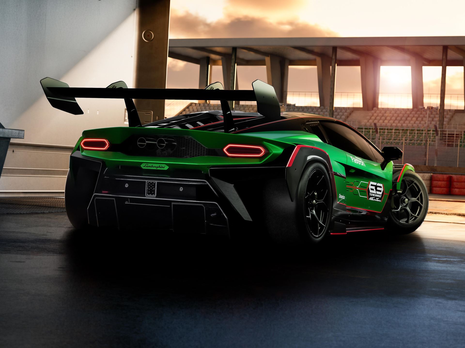 Lamborghini Temerario Super Trofeo Box Prosp Front Rear