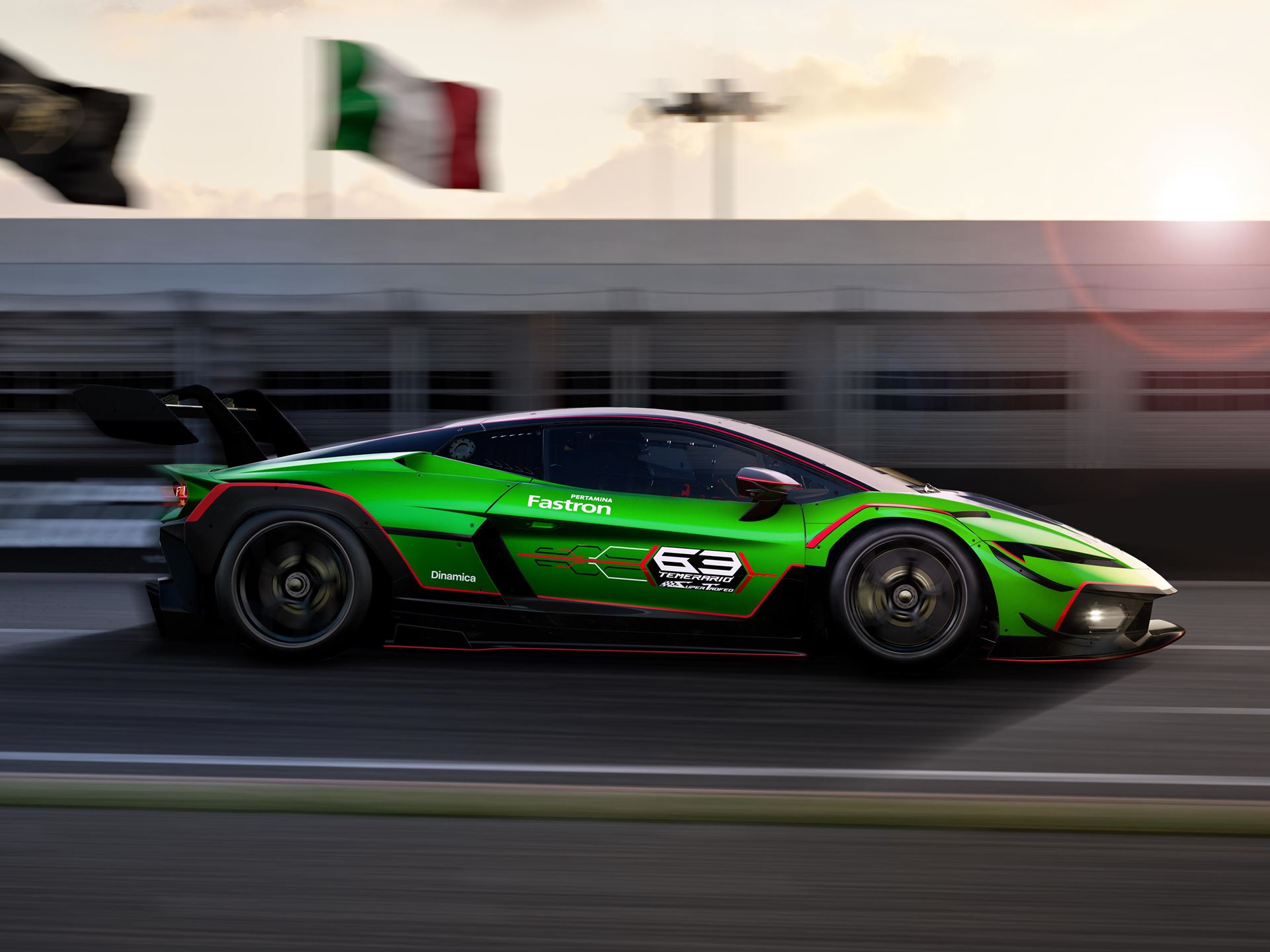 Lamborghini Temerario Super Trofeo Pista Side