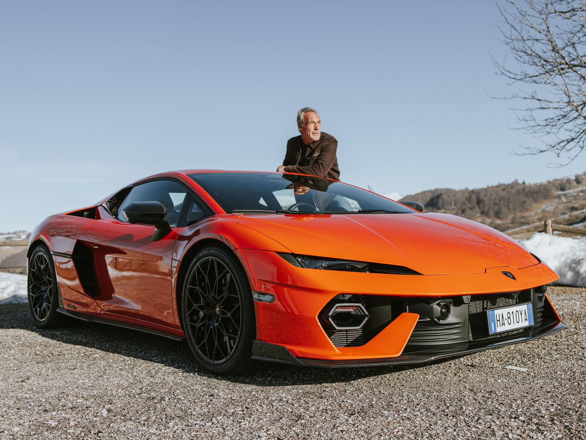 Lamborghini Temerario and Explorer Mike Horn