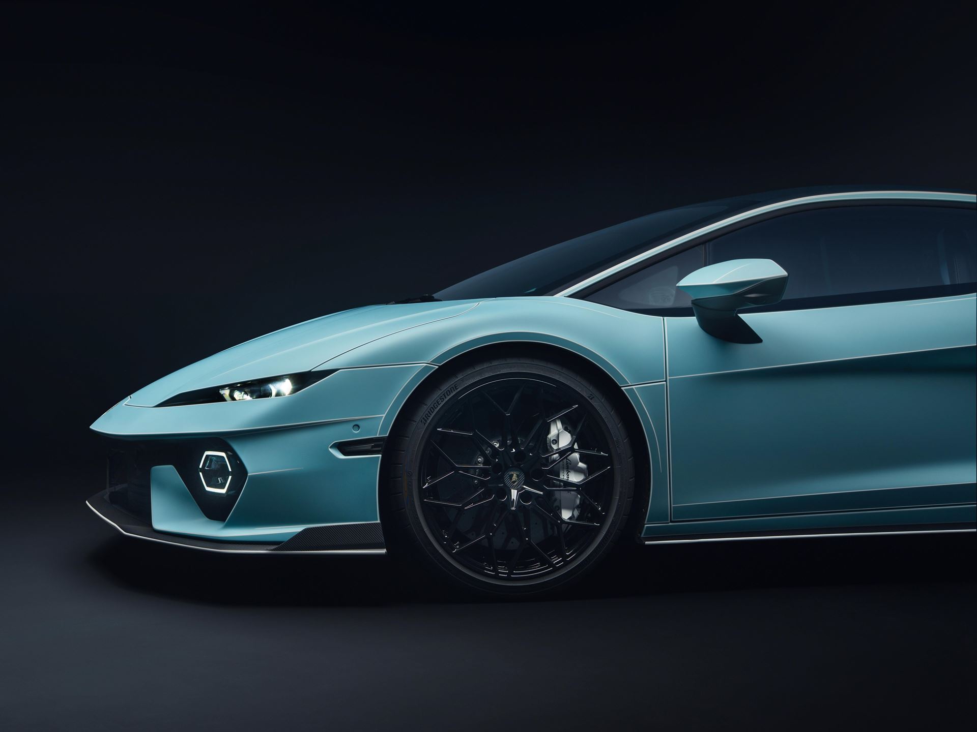 Lamborghini Temerario Ad Personam in Celeste Fedra and Bianco Phanes