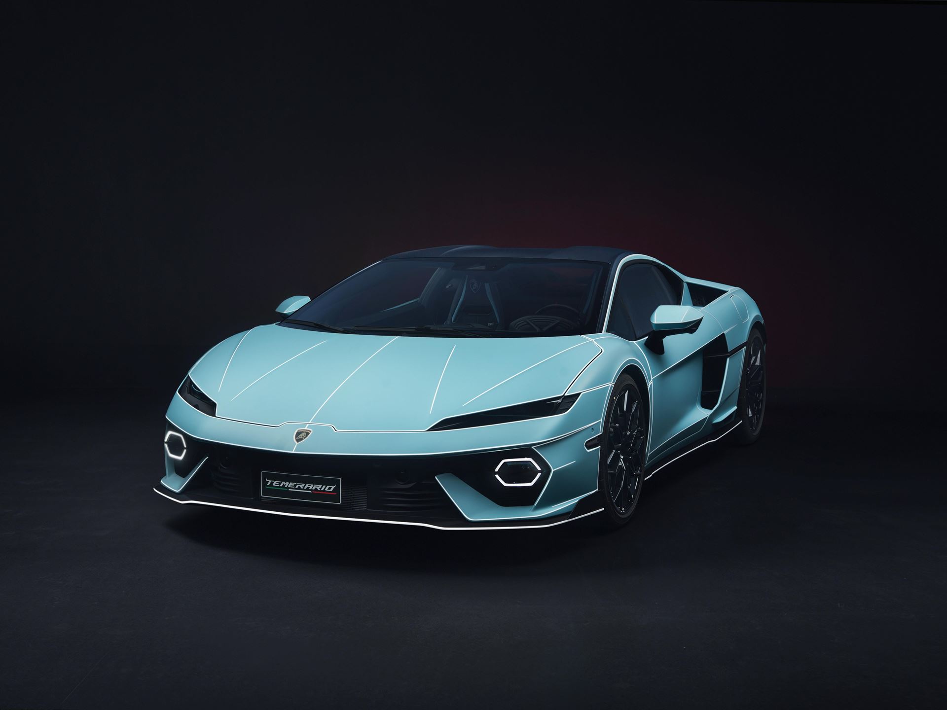Lamborghini Temerario Ad Personam in Celeste Fedra and Bianco Phanes
