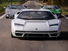 Countach LPI 800-4 on the road for the first time