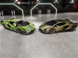 Automobili Lamborghini builds dream cars, also with LEGO® Technic™ - Life-size Lamborghini Sián FKP 37 created from over 400,000 LEGO® elements