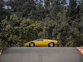 The 1971 Lamborghini Countach LP 500 reconstruction is officially unveiled at a special event