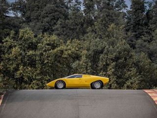 The 1971 Lamborghini Countach LP 500 reconstruction is officially unveiled at a special event