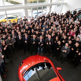 S. Winkelmann, the Board of Directors and the new Lamborghini employees hired in 2014
