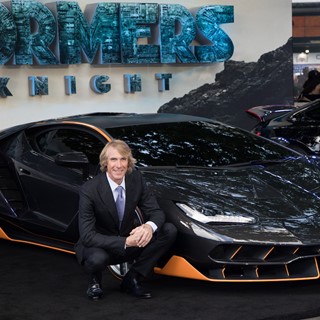 Michael Bay and the Lamborghini Centenario at the premiere of Transformers, The Last Knight